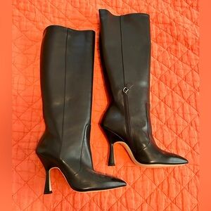 Stuart Weitzman Parton 100 Black Heeled Boots New size 7